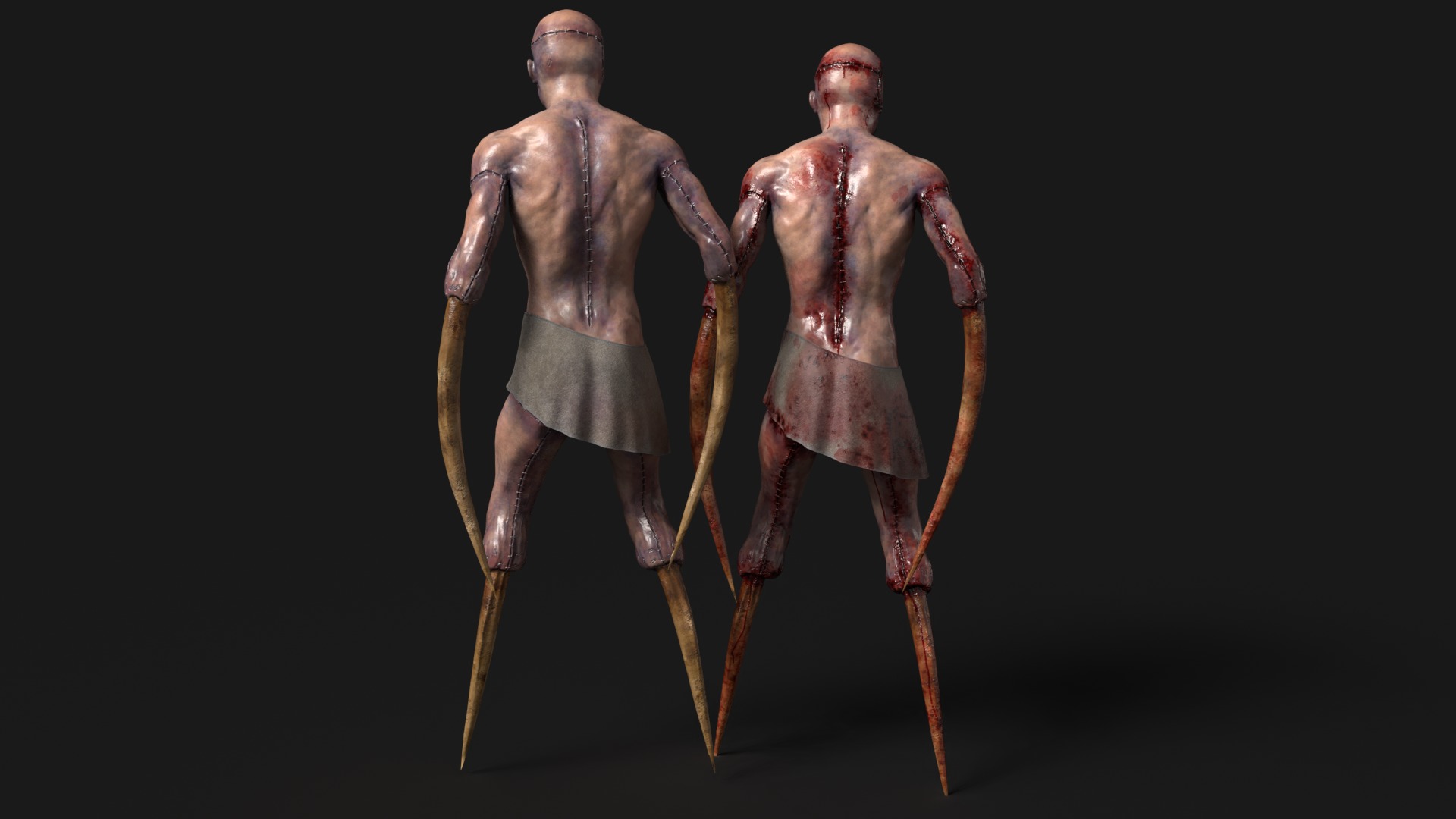 Victim Monster 2 Low-poly 3D model_24