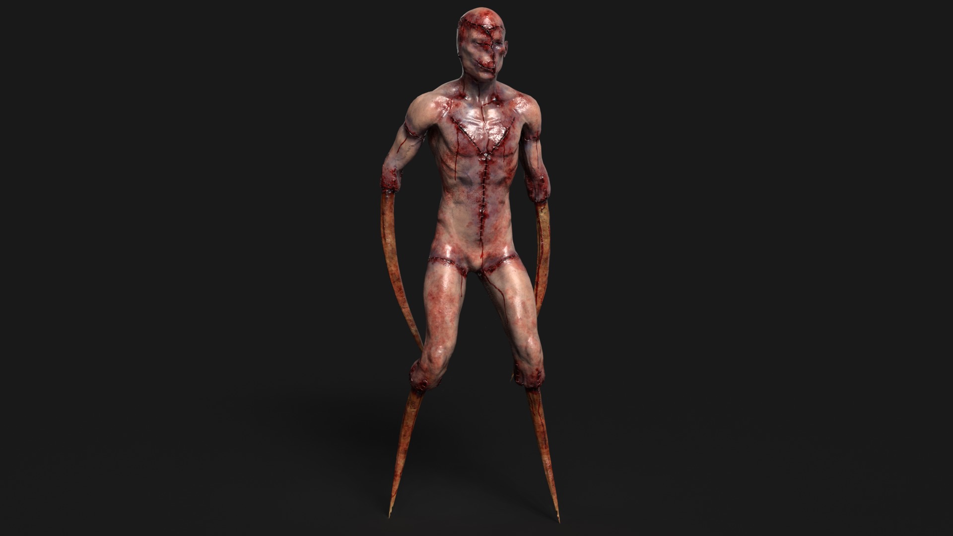 Victim Monster 2 Low-poly 3D model_16