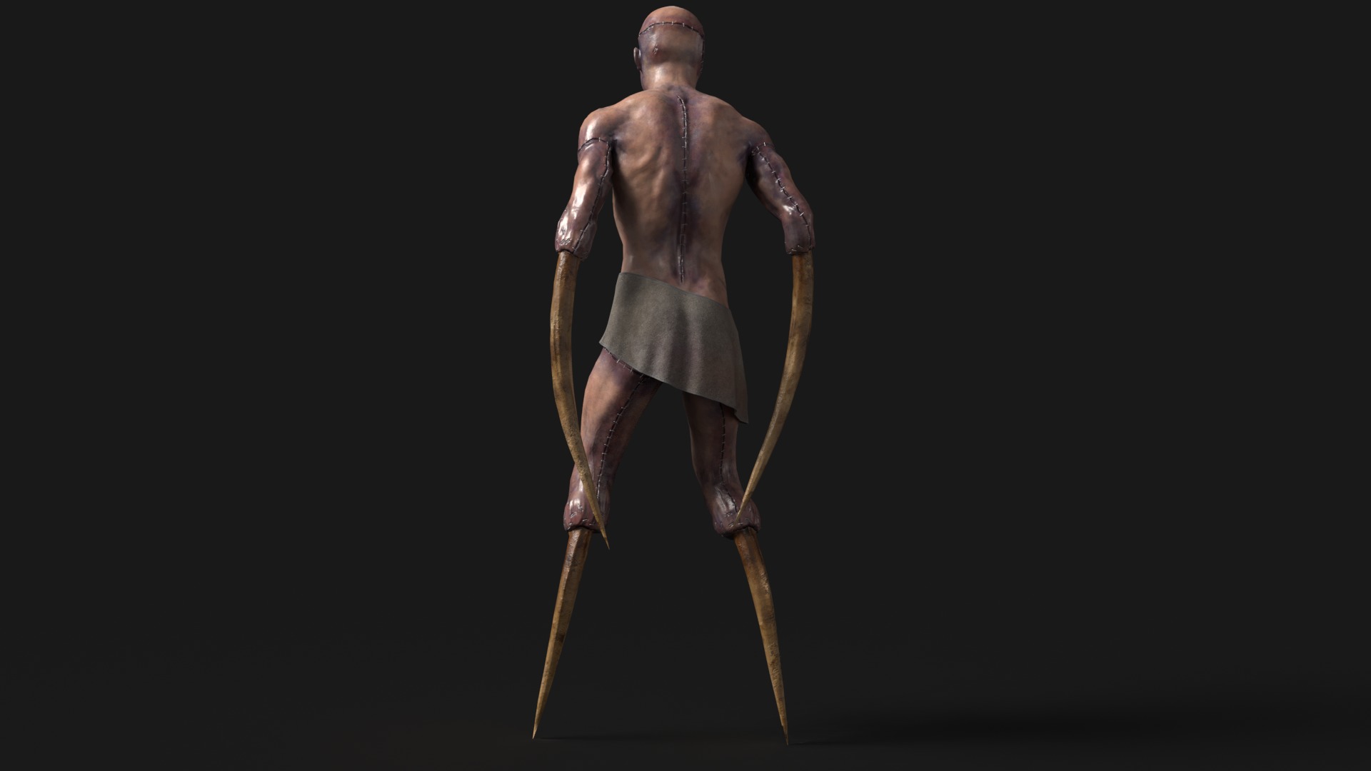 Victim Monster 2 Low-poly 3D model_22