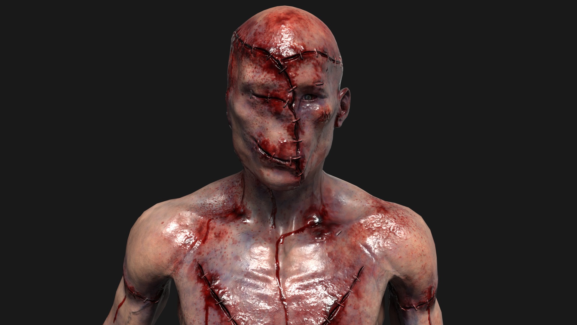 Victim Monster 2 Low-poly 3D model_18