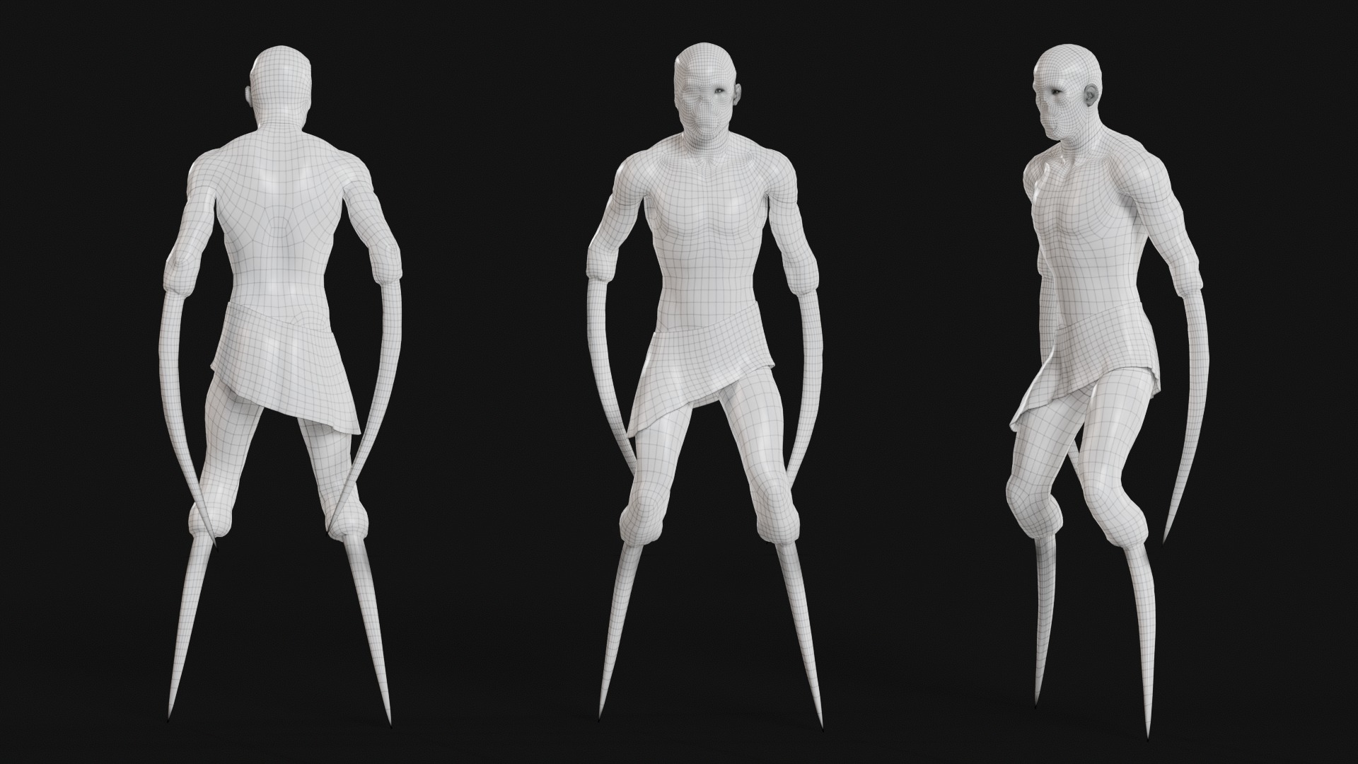 Victim Monster 2 Low-poly 3D model_25