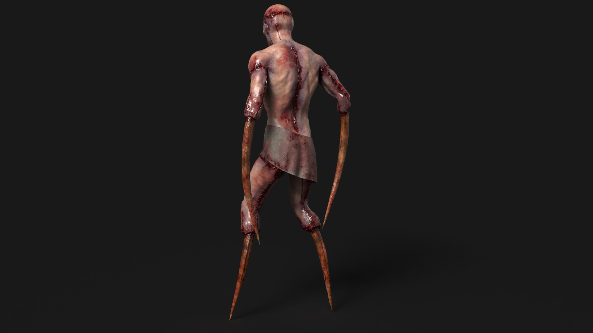 Victim Monster 2 Low-poly 3D model_5
