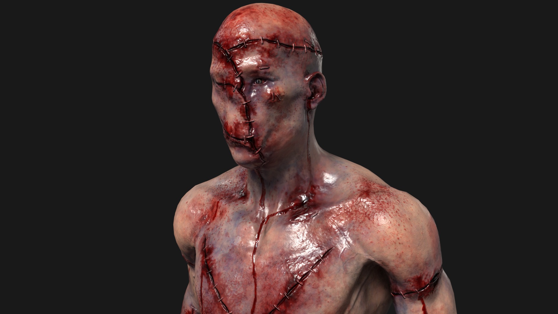 Victim Monster 2 Low-poly 3D model_19
