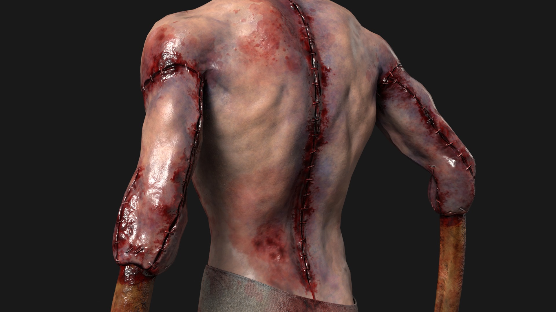 Victim Monster 2 Low-poly 3D model_12