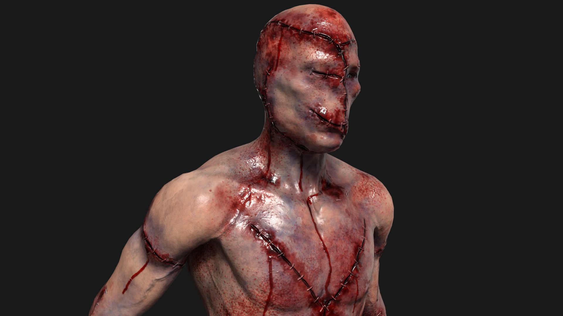 Victim Monster 2 Low-poly 3D model_20