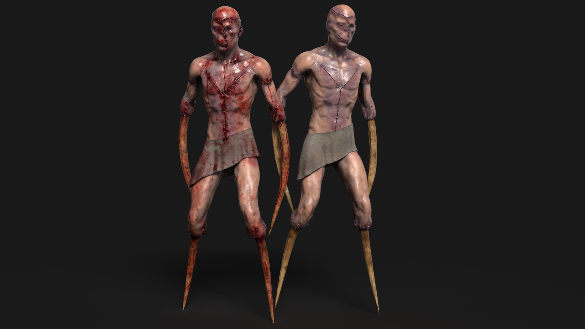 Victim Monster 2 Low-poly 3D model_23