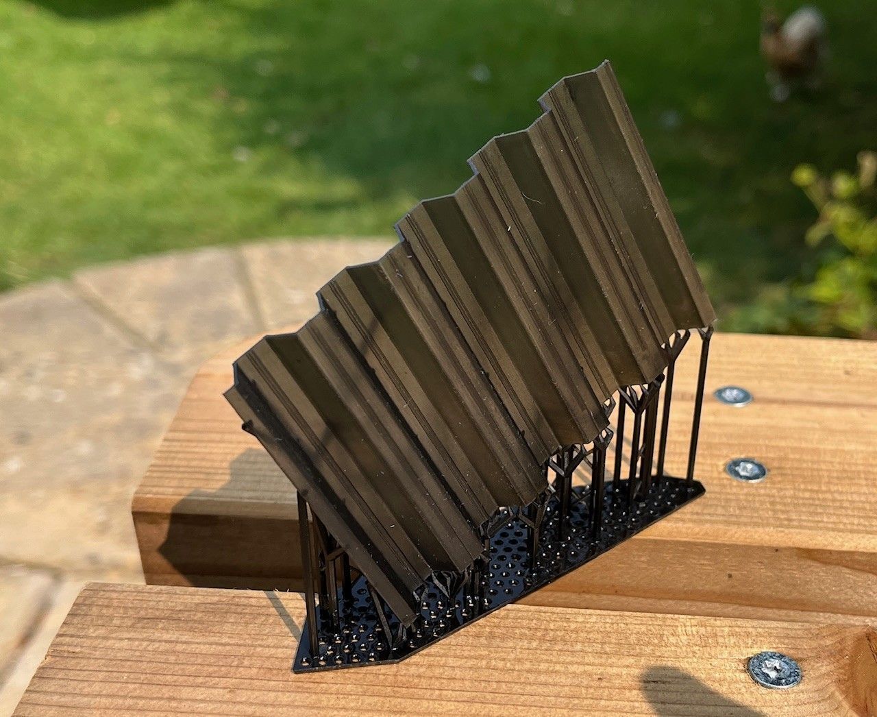 Model Railway Large Steel Pilings Filament and Resin 3D print model_3