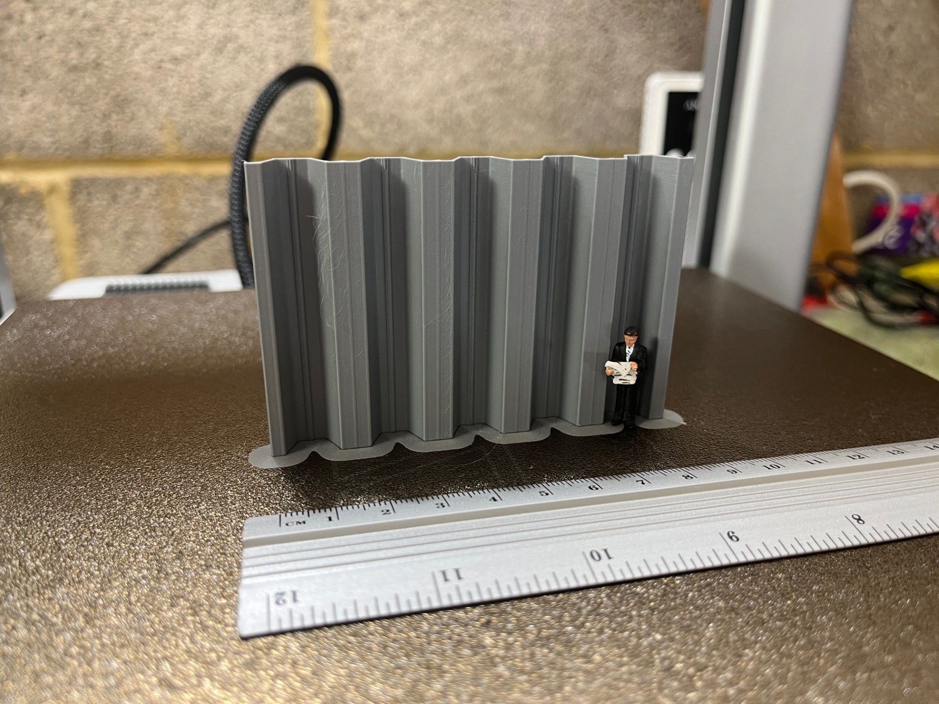 Model Railway Large Steel Pilings Filament and Resin 3D print model_1