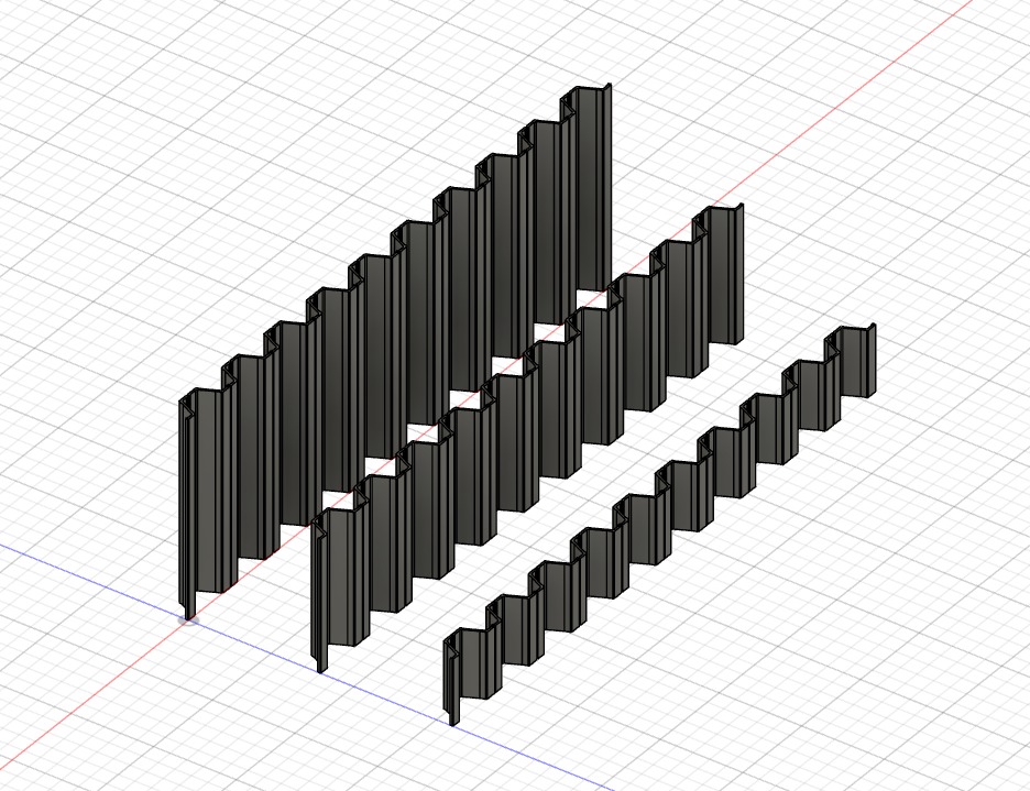 Model Railway Large Steel Pilings Filament and Resin 3D print model_2