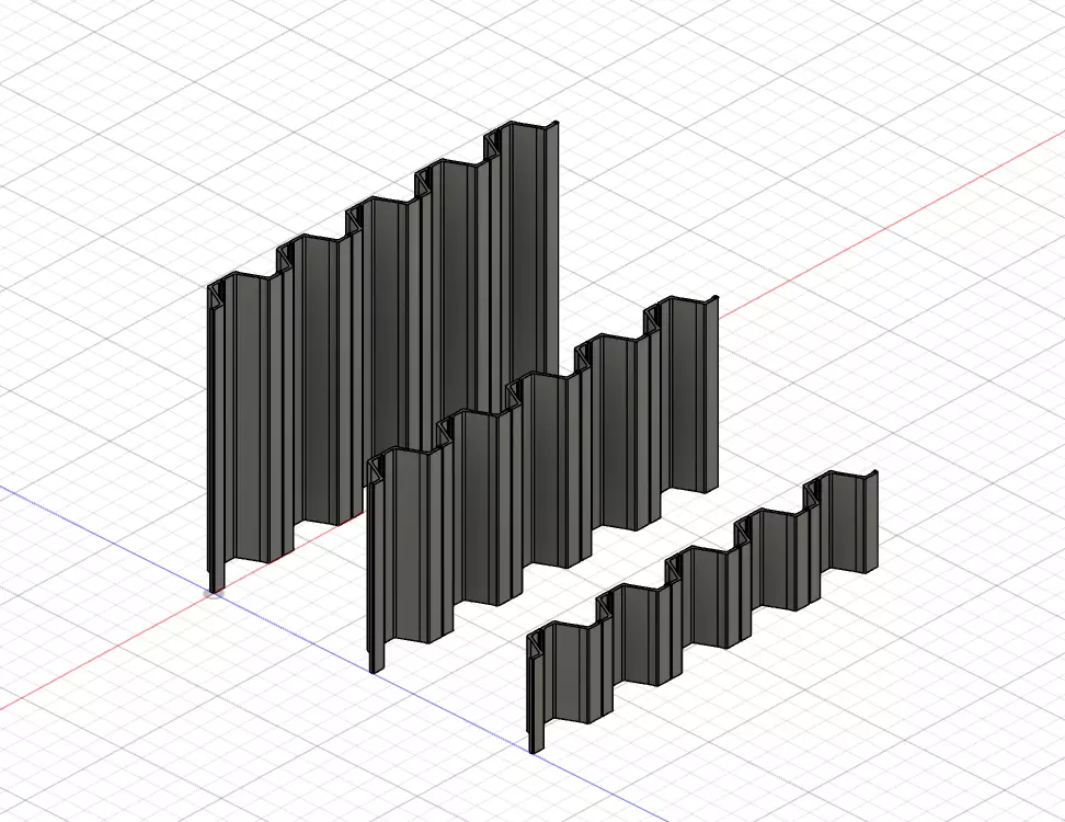 Model Railway Large Steel Pilings Filament and Resin 3D print model_0