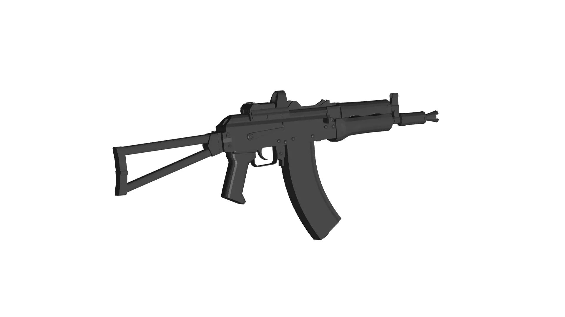 Kalashnikov AKS-74U 3D model_0