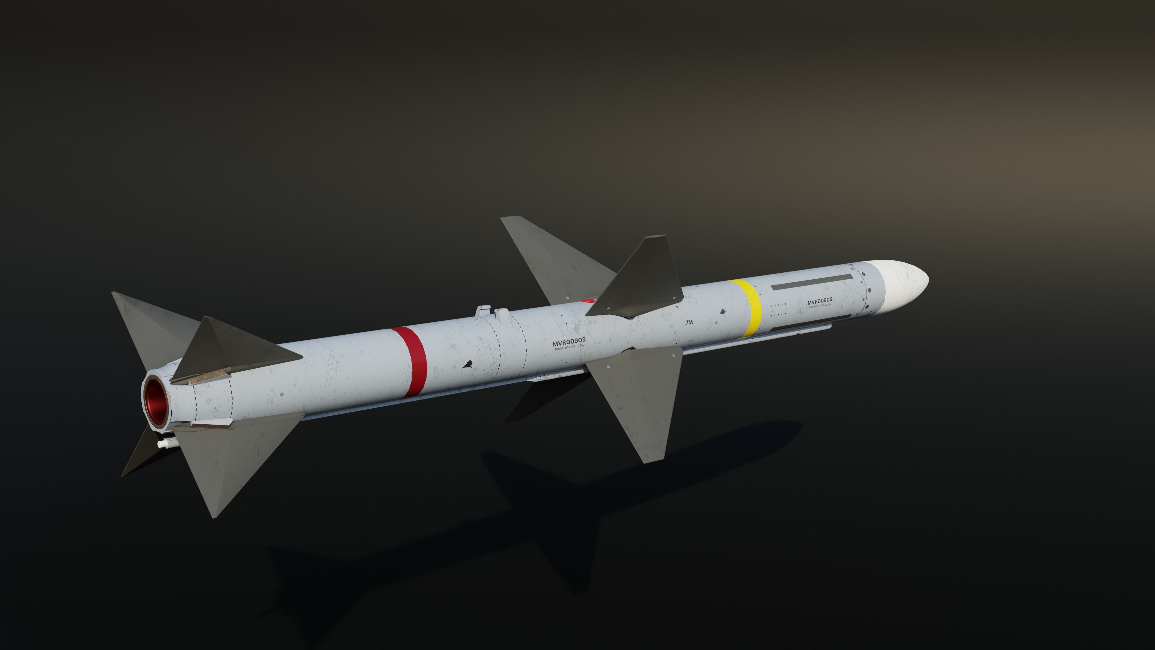 Aim 7 Sparrow Missile 3D model_5