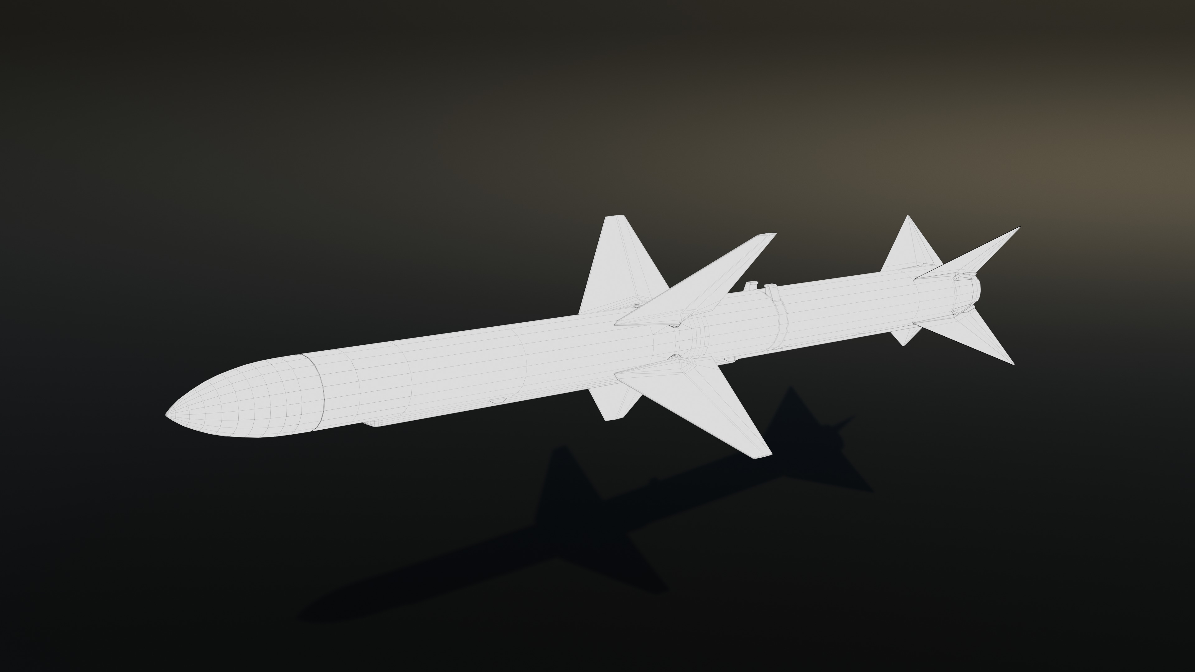 Aim 7 Sparrow Missile 3D model_4