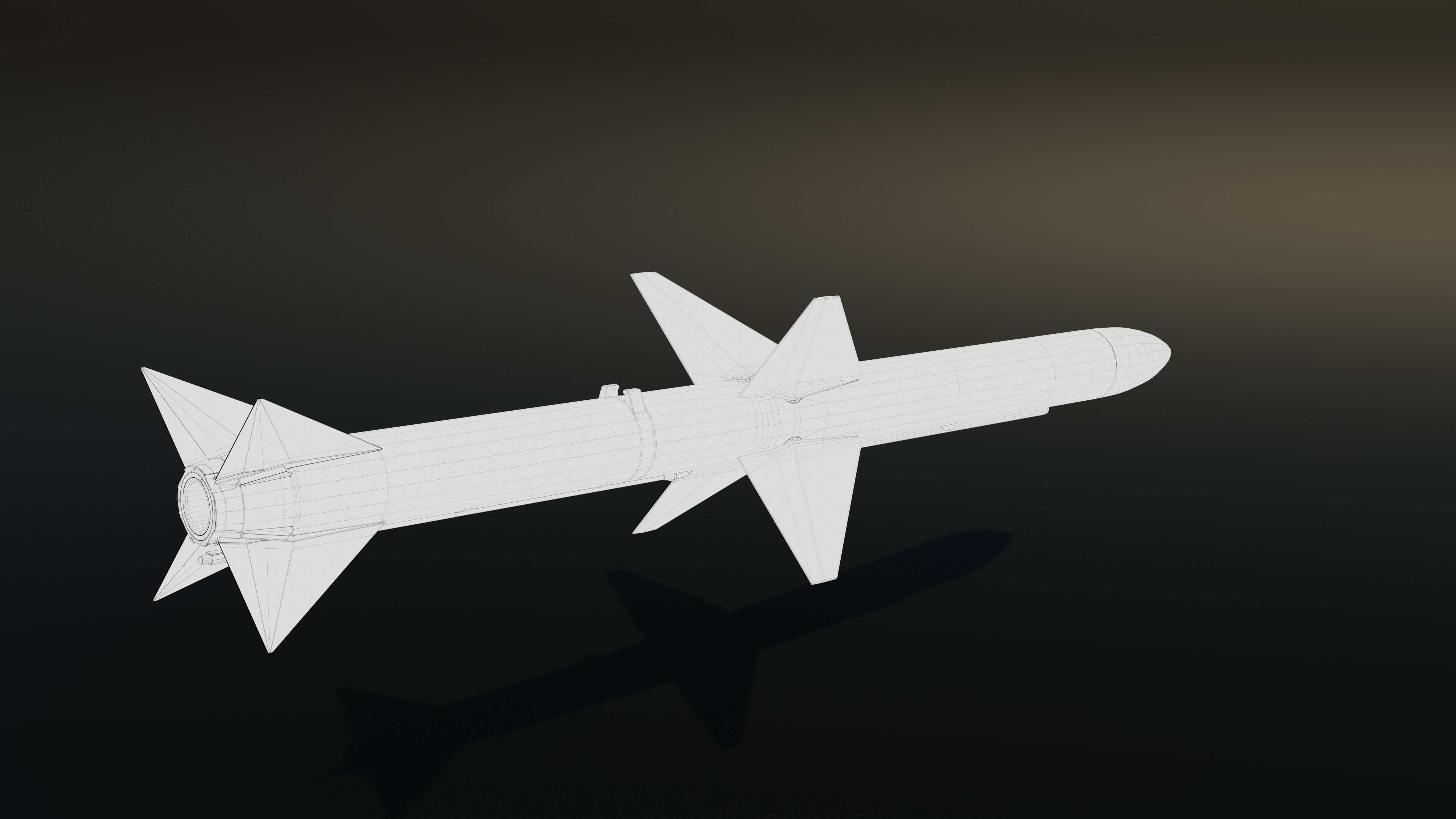 Aim 7 Sparrow Missile 3D model_6