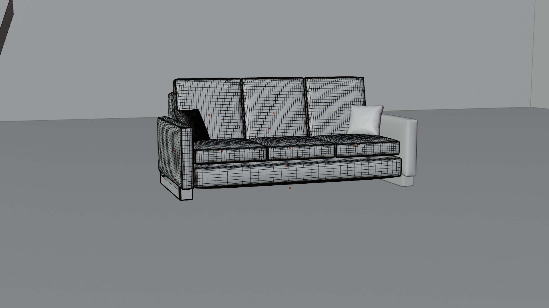 Leather Sofa 3D model_8