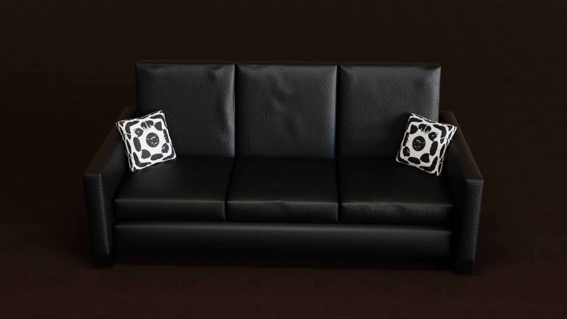 Leather Sofa 3D model_2