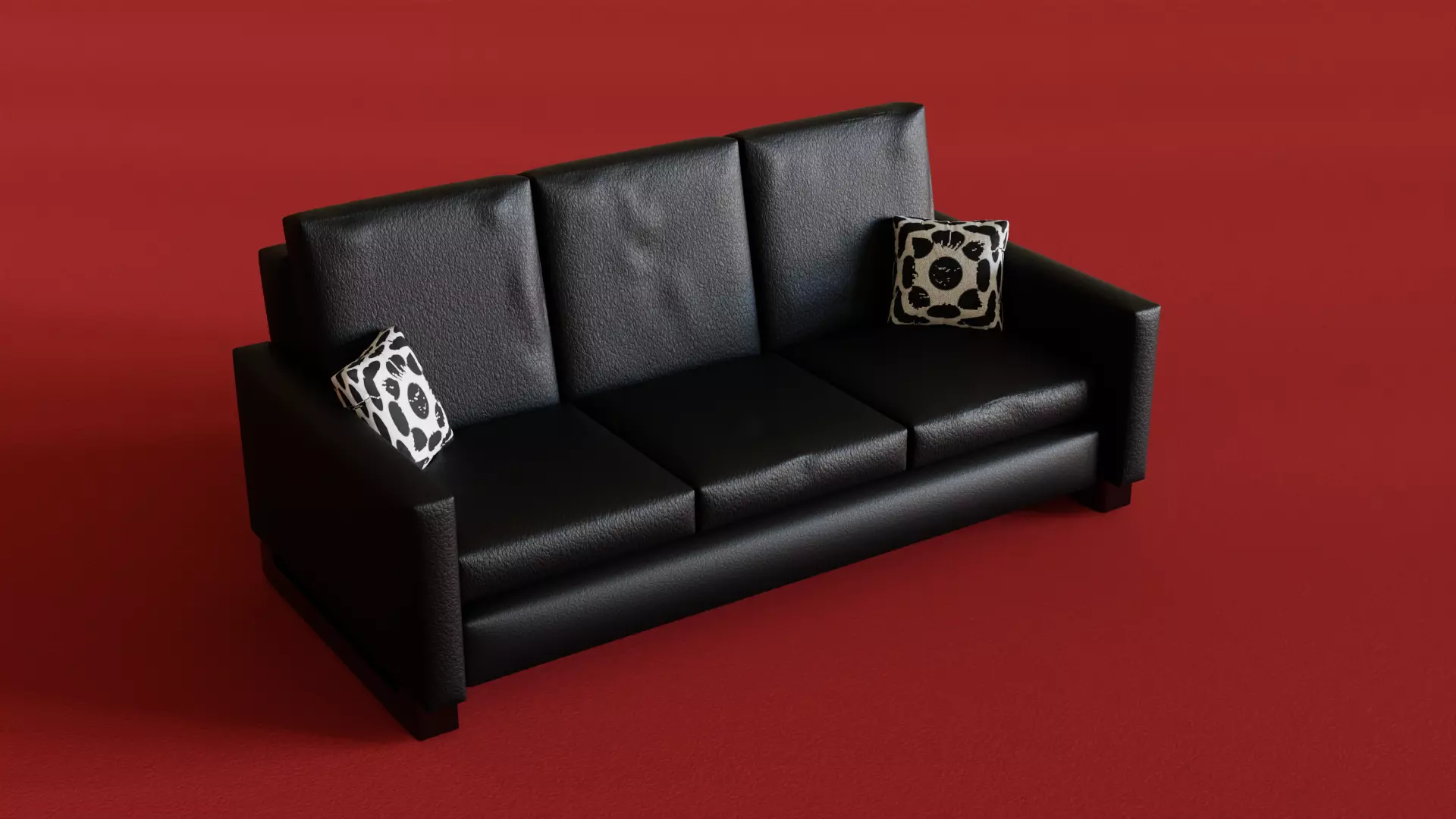 Leather Sofa 3D model_0