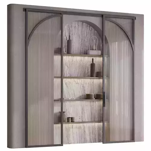 79 Wall Panel Arc with sliding doors