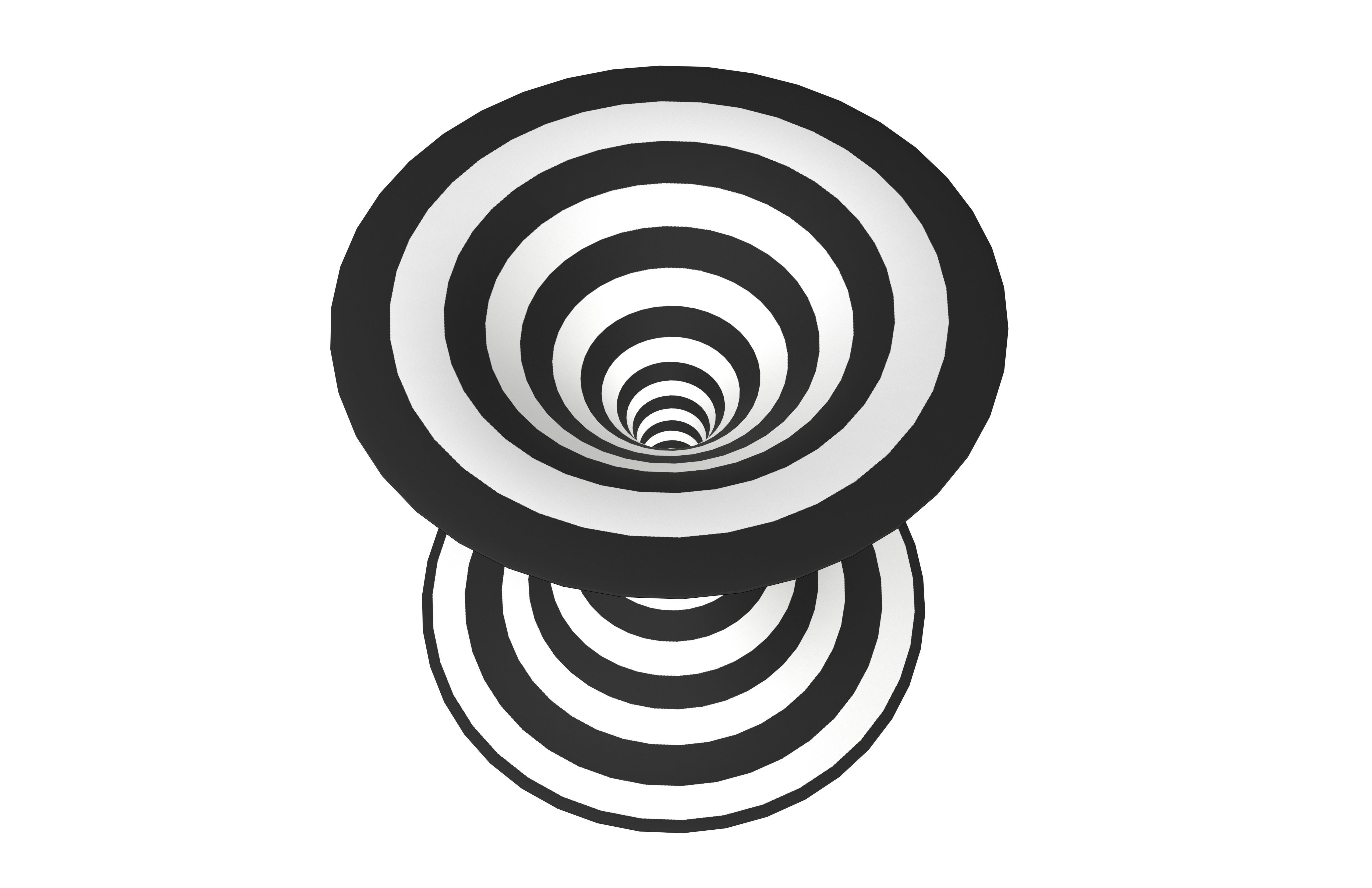 Striped Geometric Wormhole v1 001 Low-poly 3D model_2