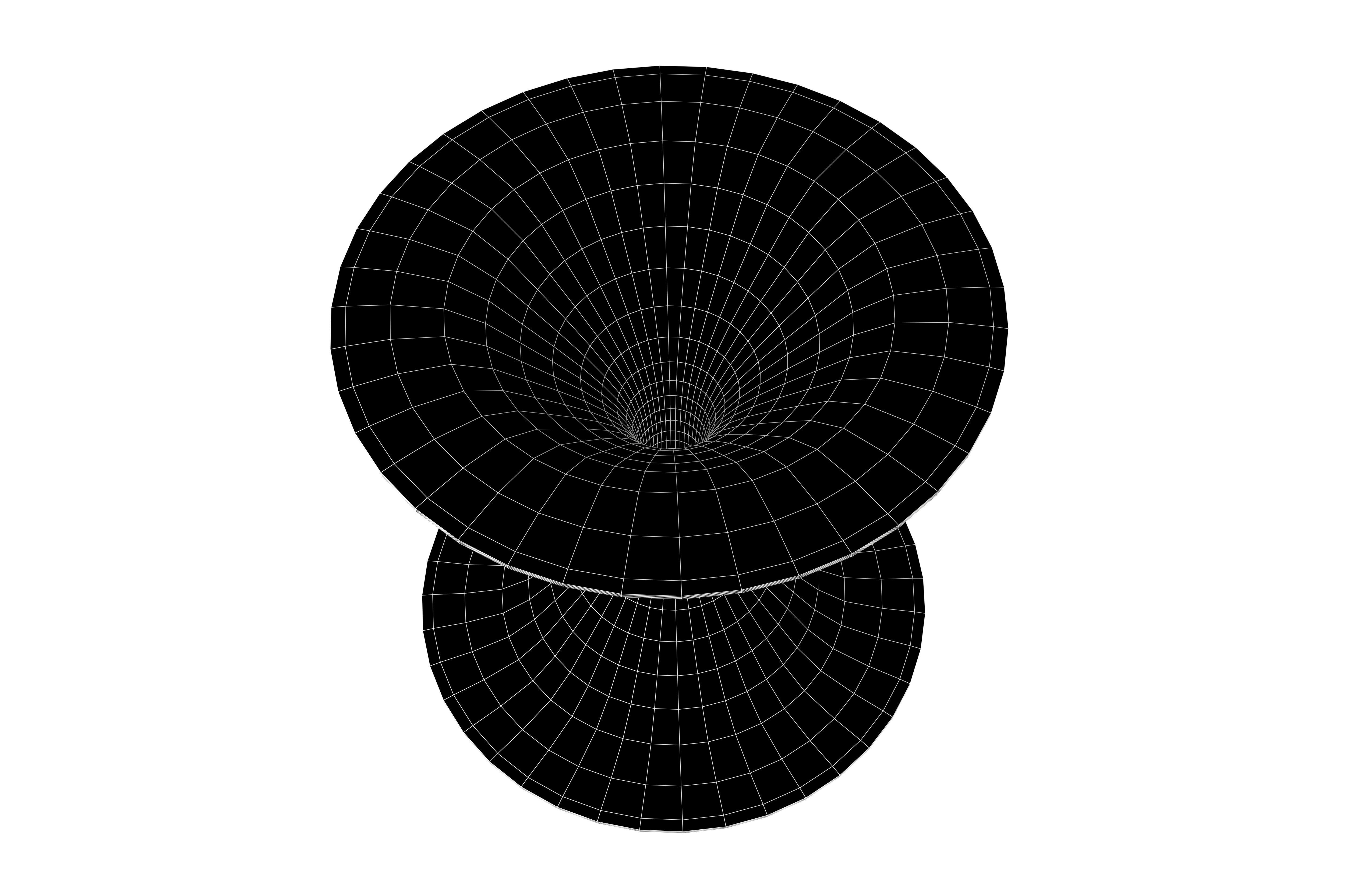 Striped Geometric Wormhole v1 001 Low-poly 3D model_6