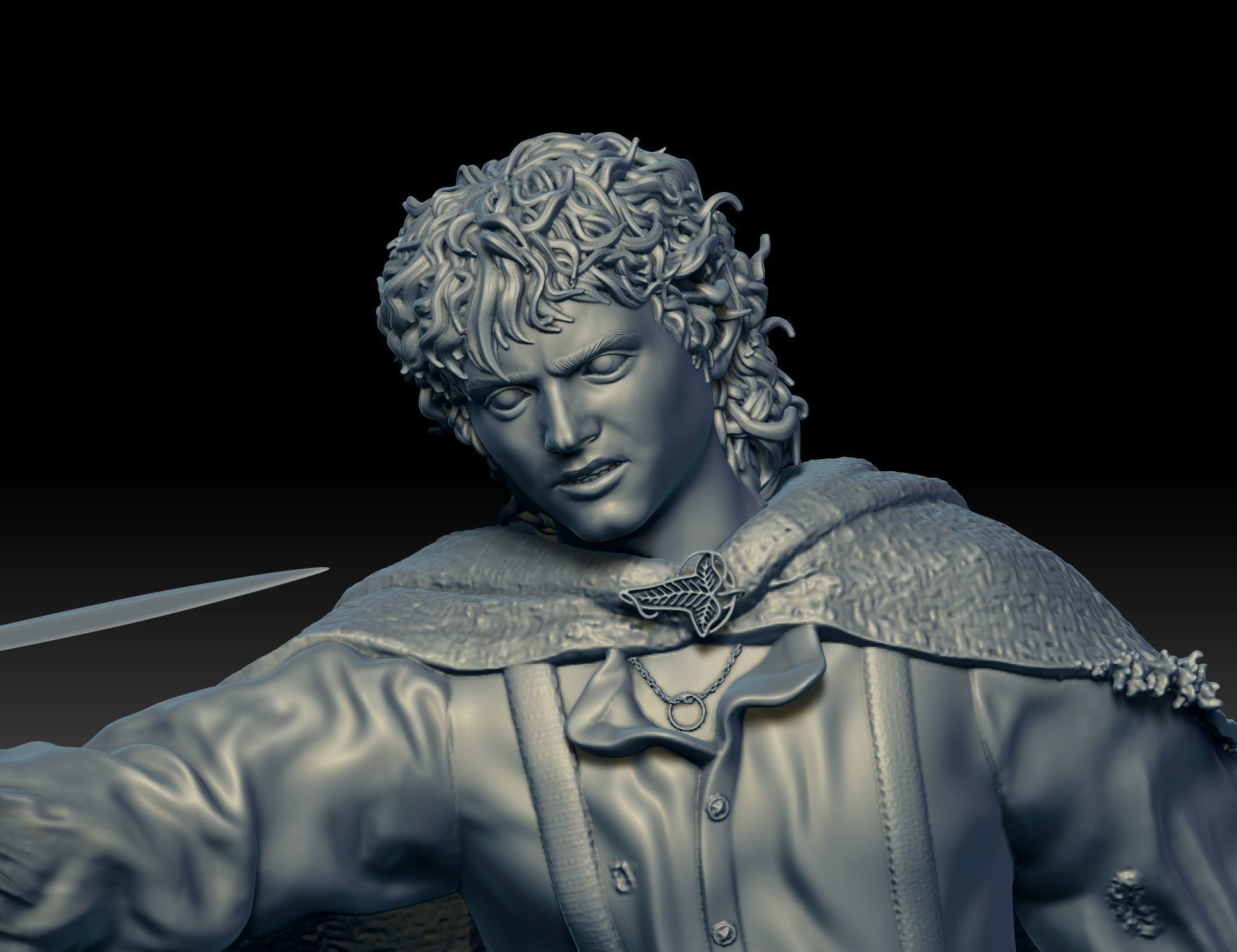 Frodo Baggins-The lord of the rings 3D print model_5