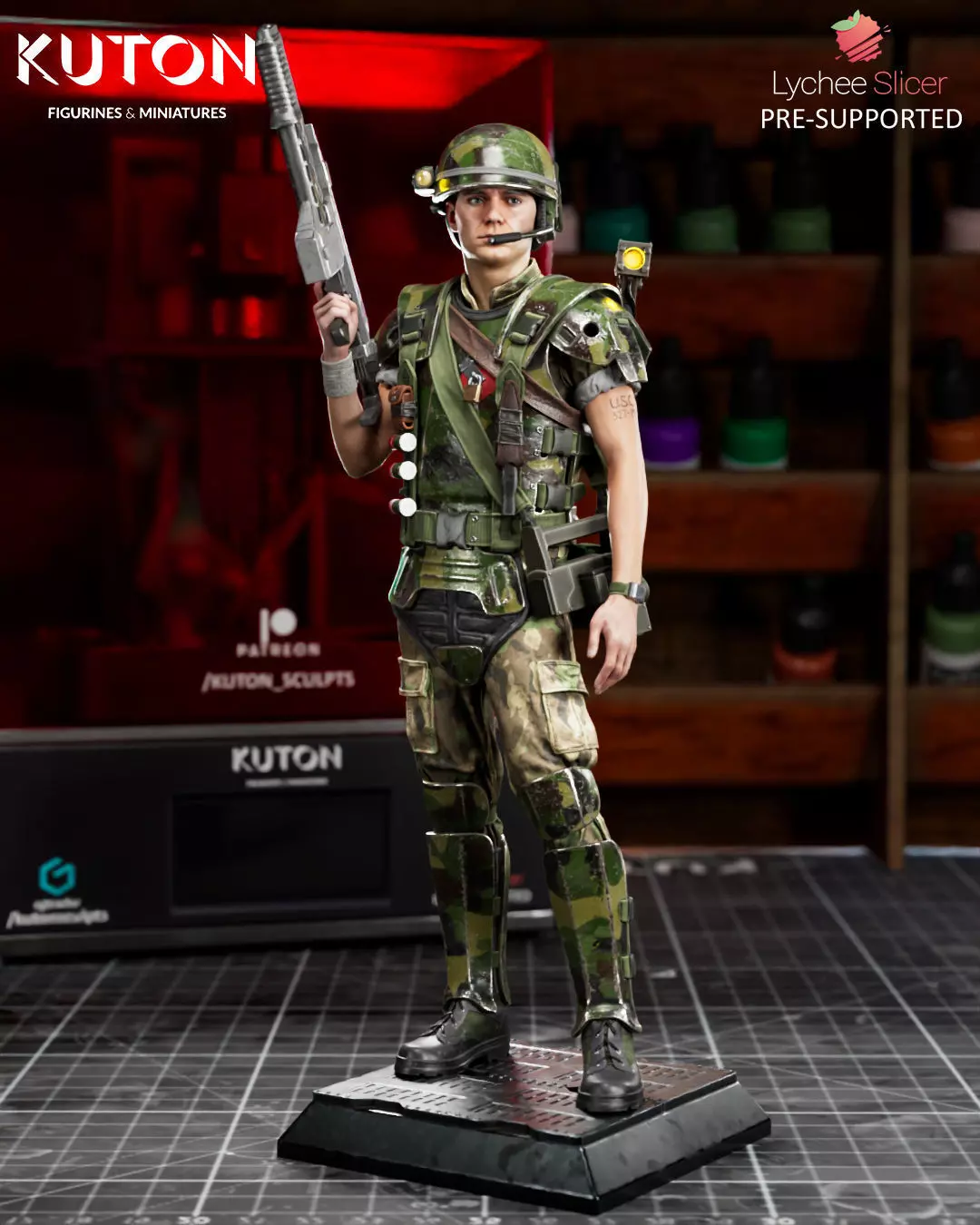 Corporal Hicks 3D print model