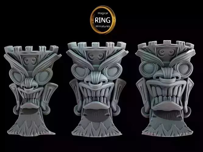 Tiki Masks for 3dprint 