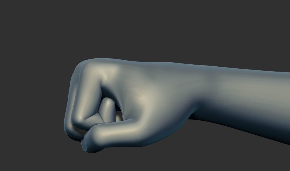 Smooth hands holding something 3d printable model 3D print model_2