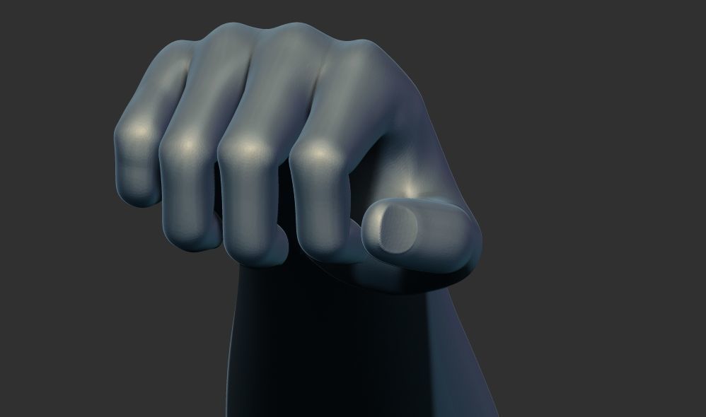 Smooth hands holding something 3d printable model 3D print model_6
