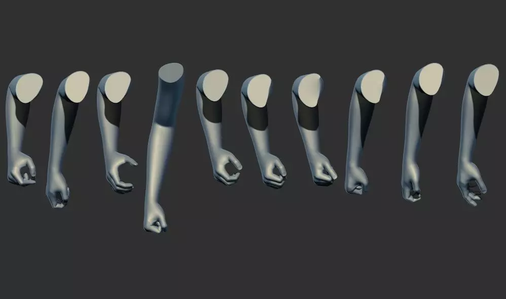 Smooth hands holding something 3d printable model 3D print model_0