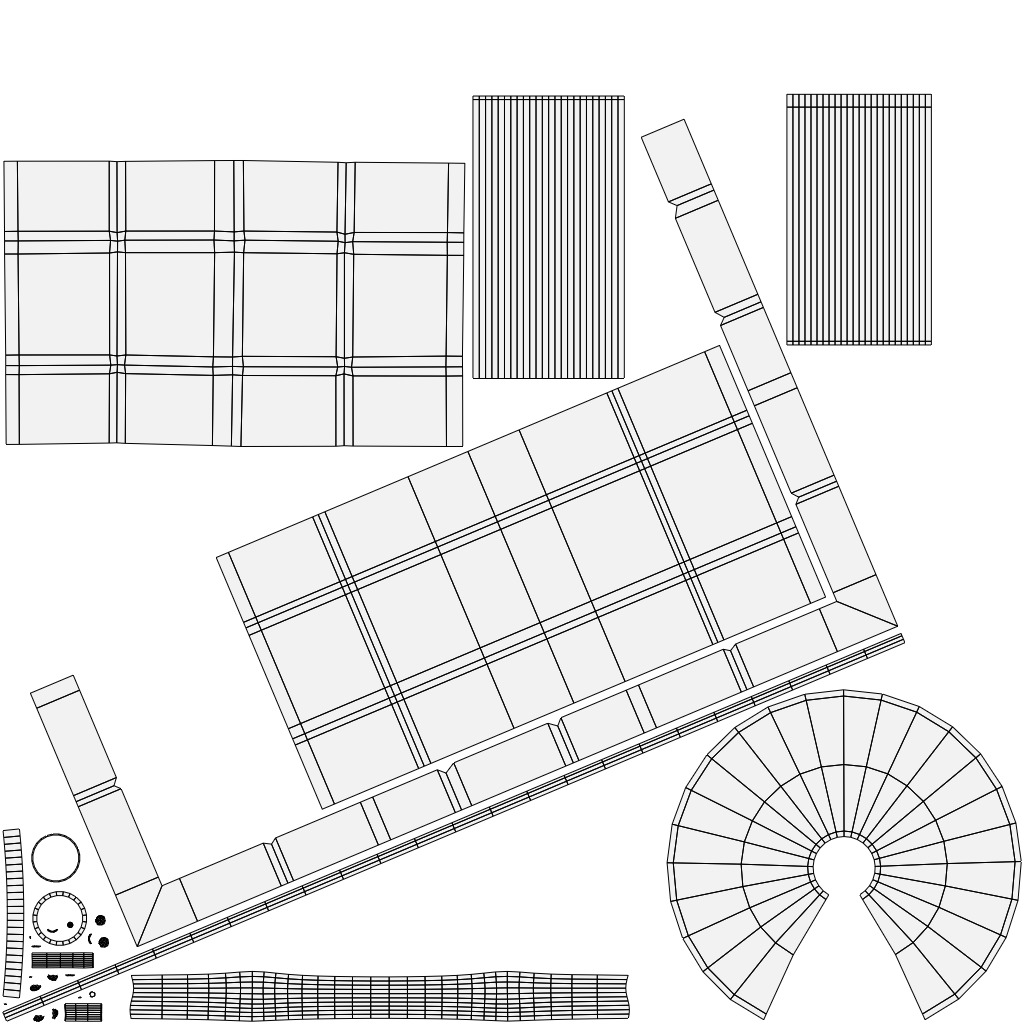 BAR STOOLS LOW-POLY PBR 3D MODEL Low-poly 3D model_24