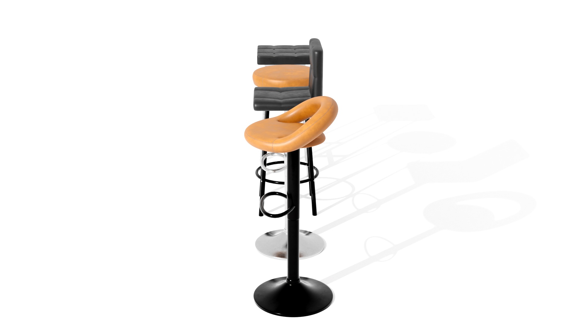 BAR STOOLS LOW-POLY PBR 3D MODEL Low-poly 3D model_20