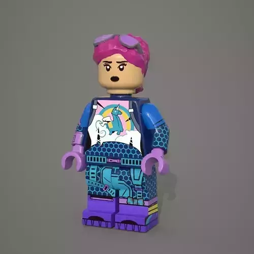 3D Brite-Bomber Lego Character Low-poly 3D model