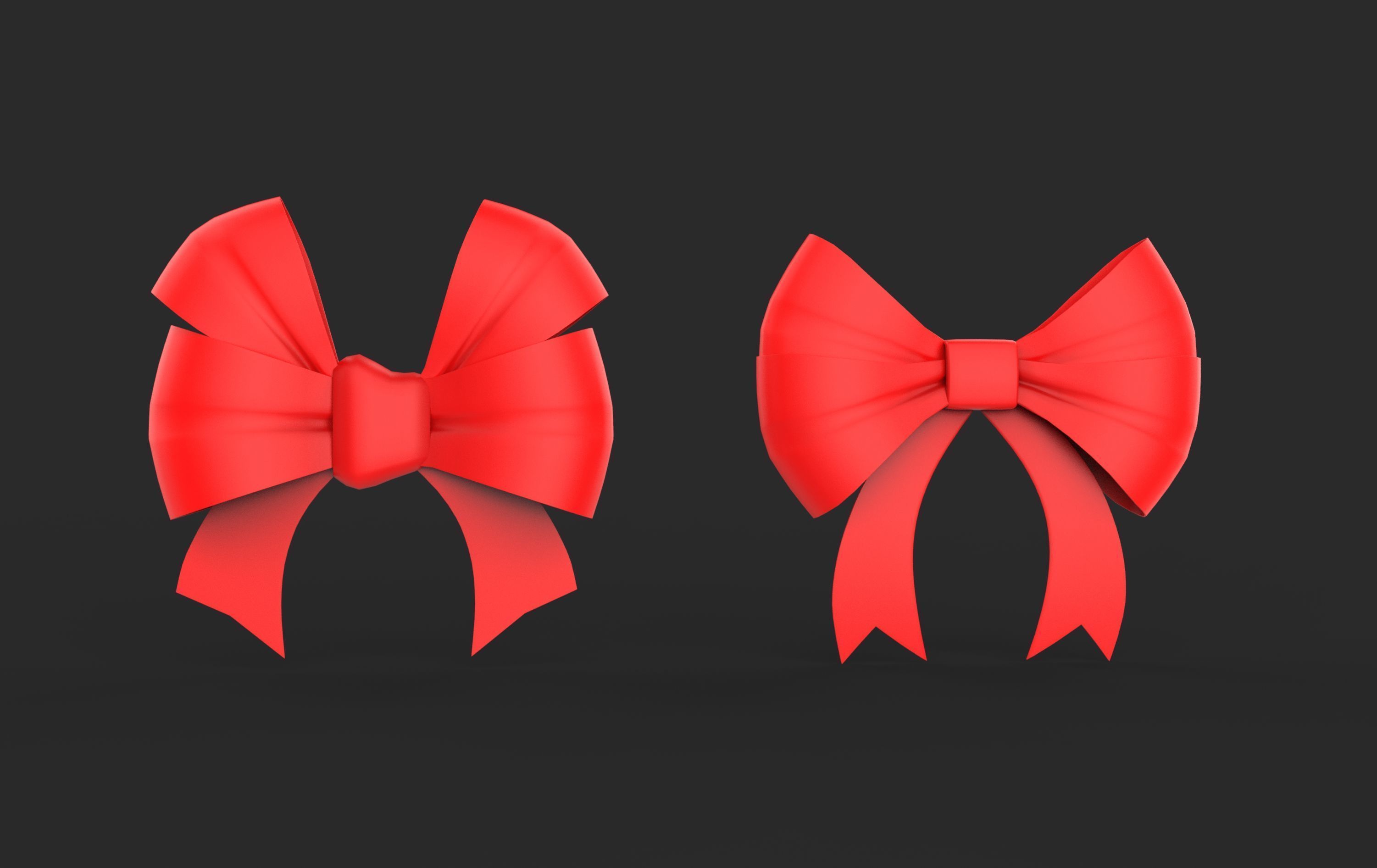Ribbon 3D model 3D model_2