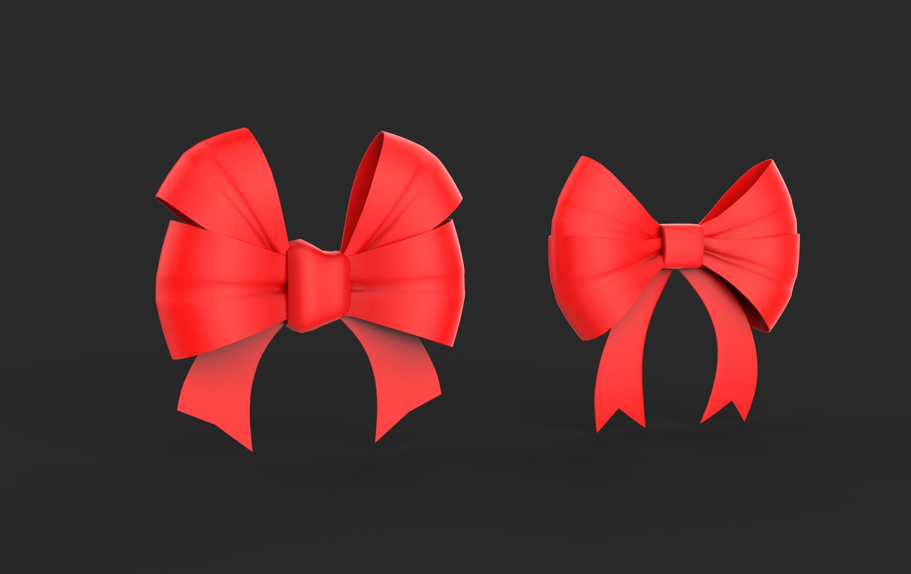 Ribbon 3D model 3D model_4
