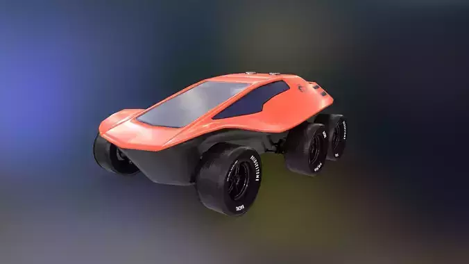 The Skin Dune Buggy Low-poly 3D model