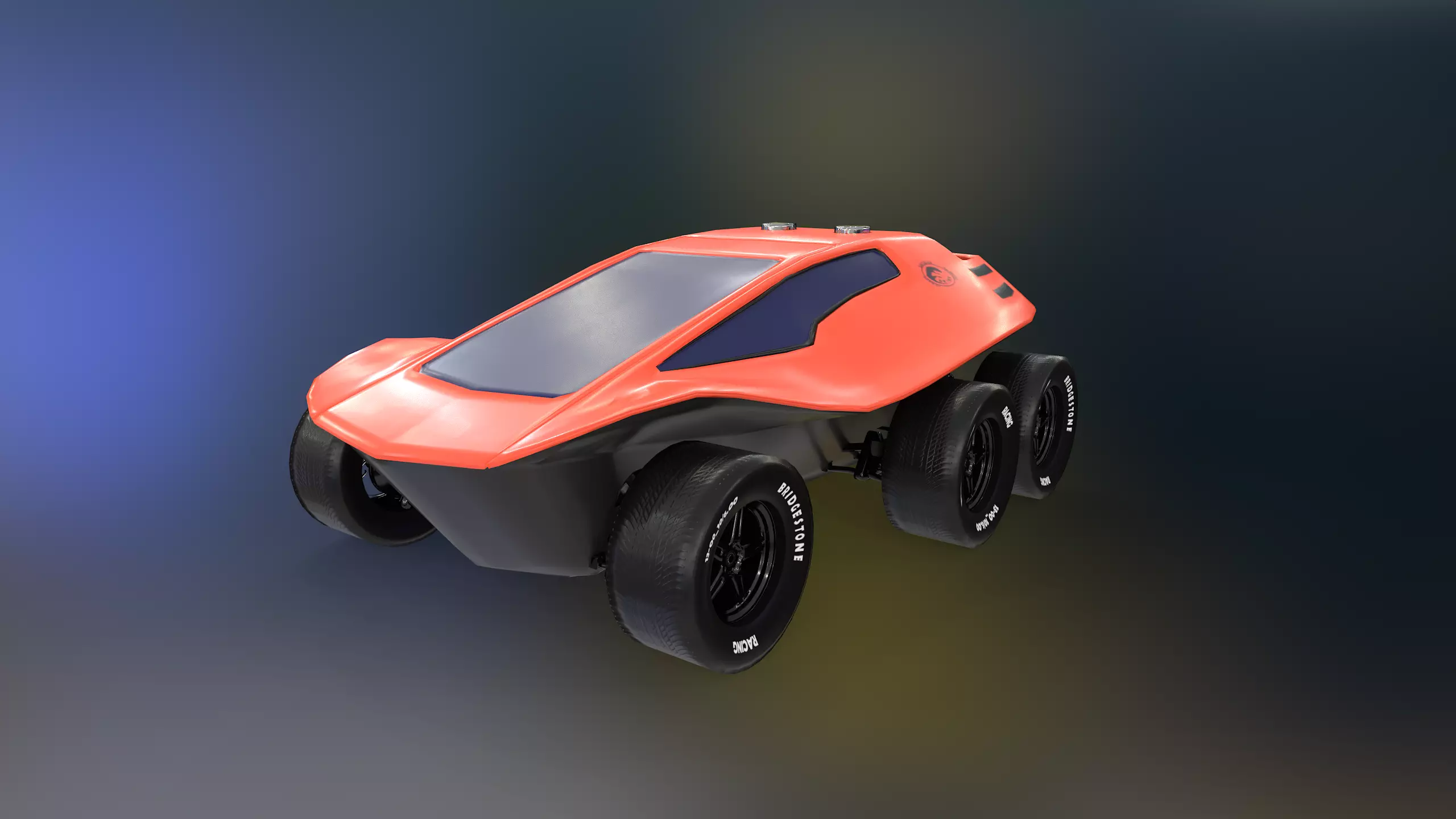 The Skin Dune Buggy Low-poly 3D model_0