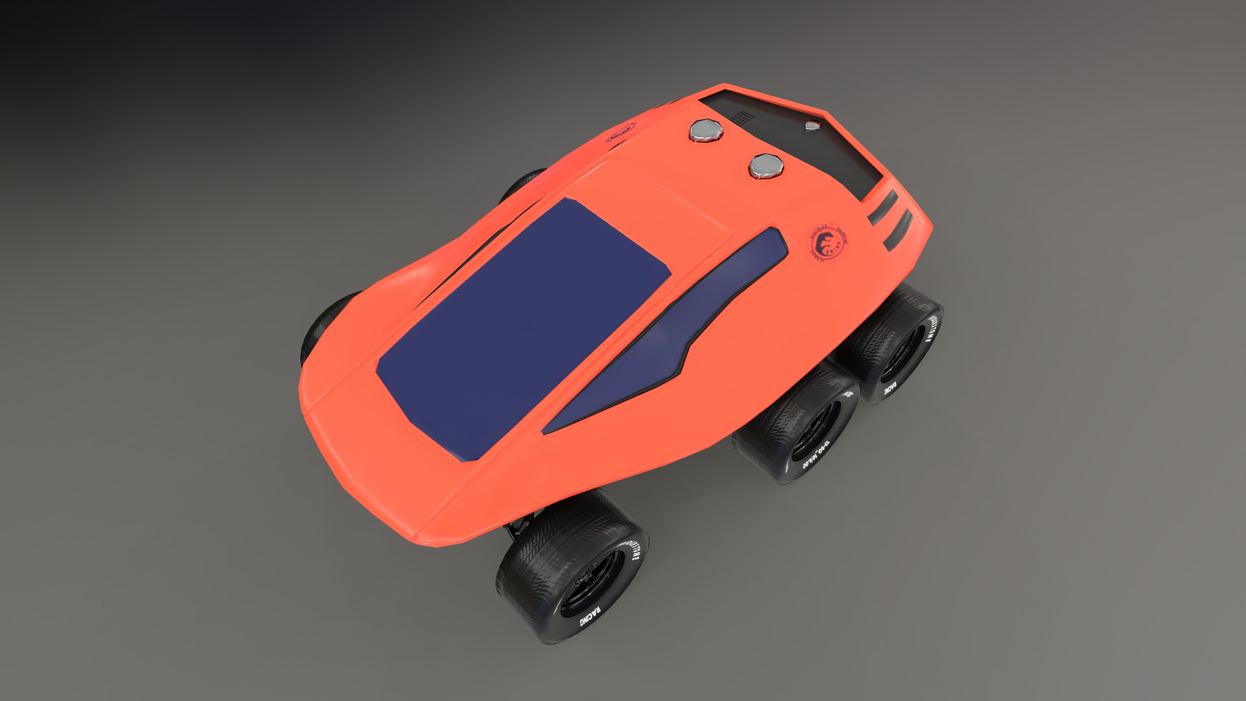 The Skin Dune Buggy Low-poly 3D model_4