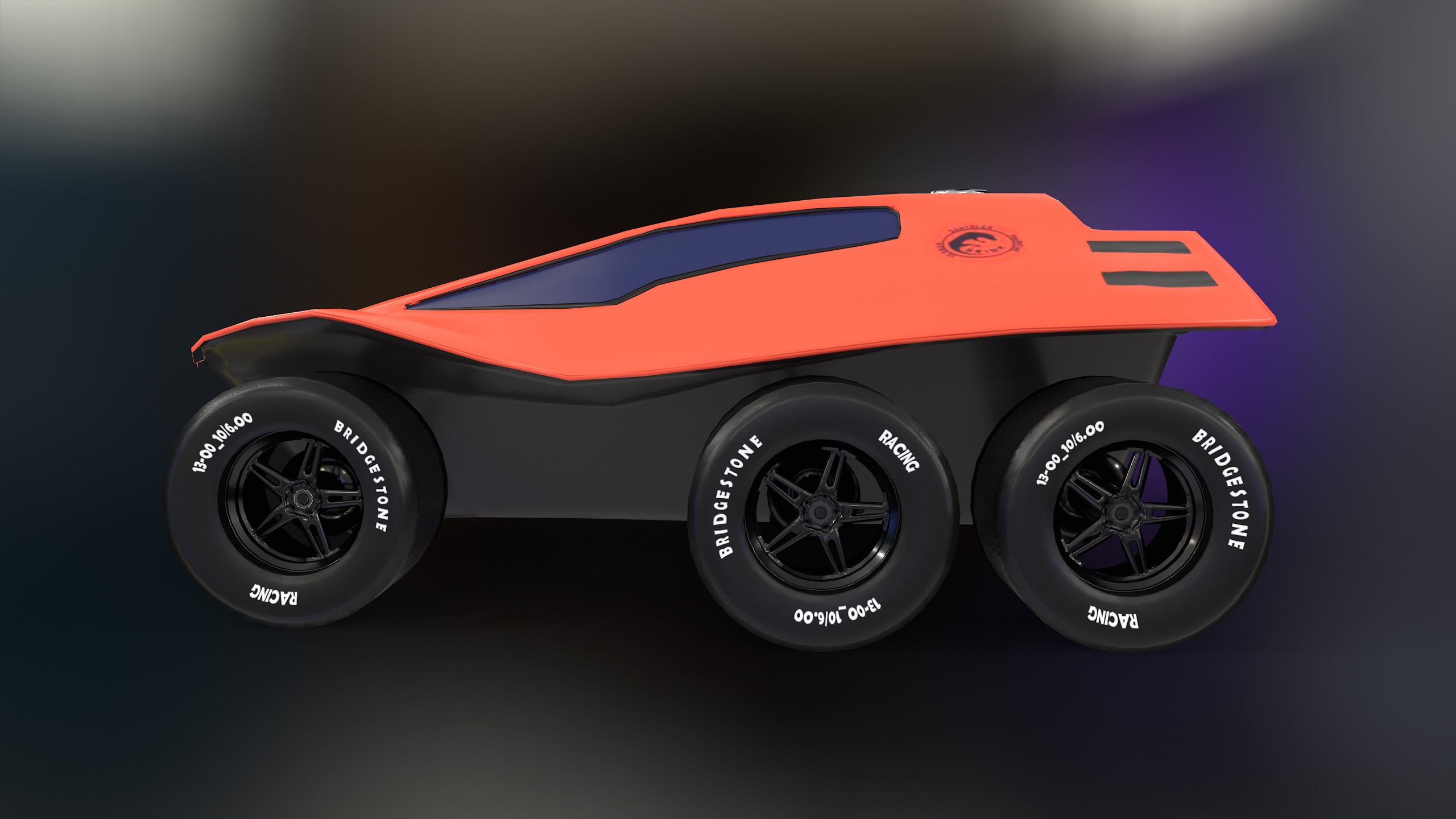 The Skin Dune Buggy Low-poly 3D model_6