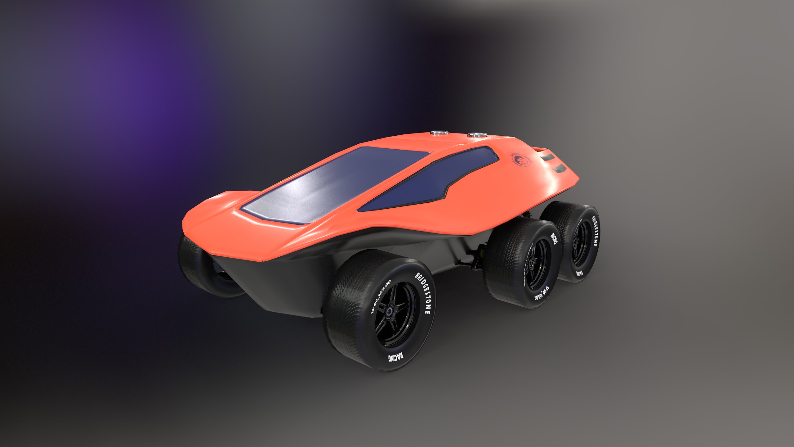 The Skin Dune Buggy Low-poly 3D model_8