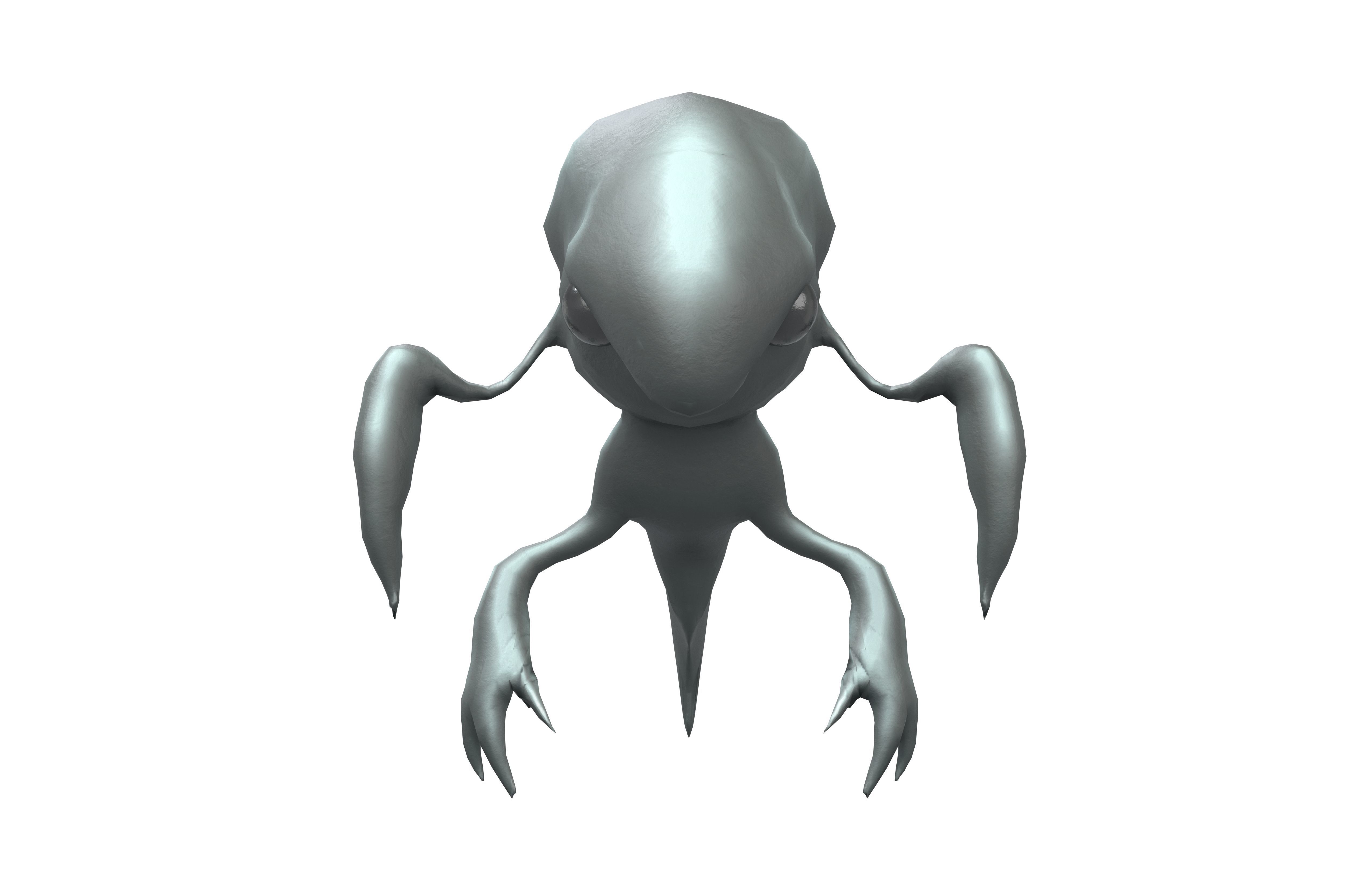 Aliens Monster v5 001 Low-poly 3D model_2
