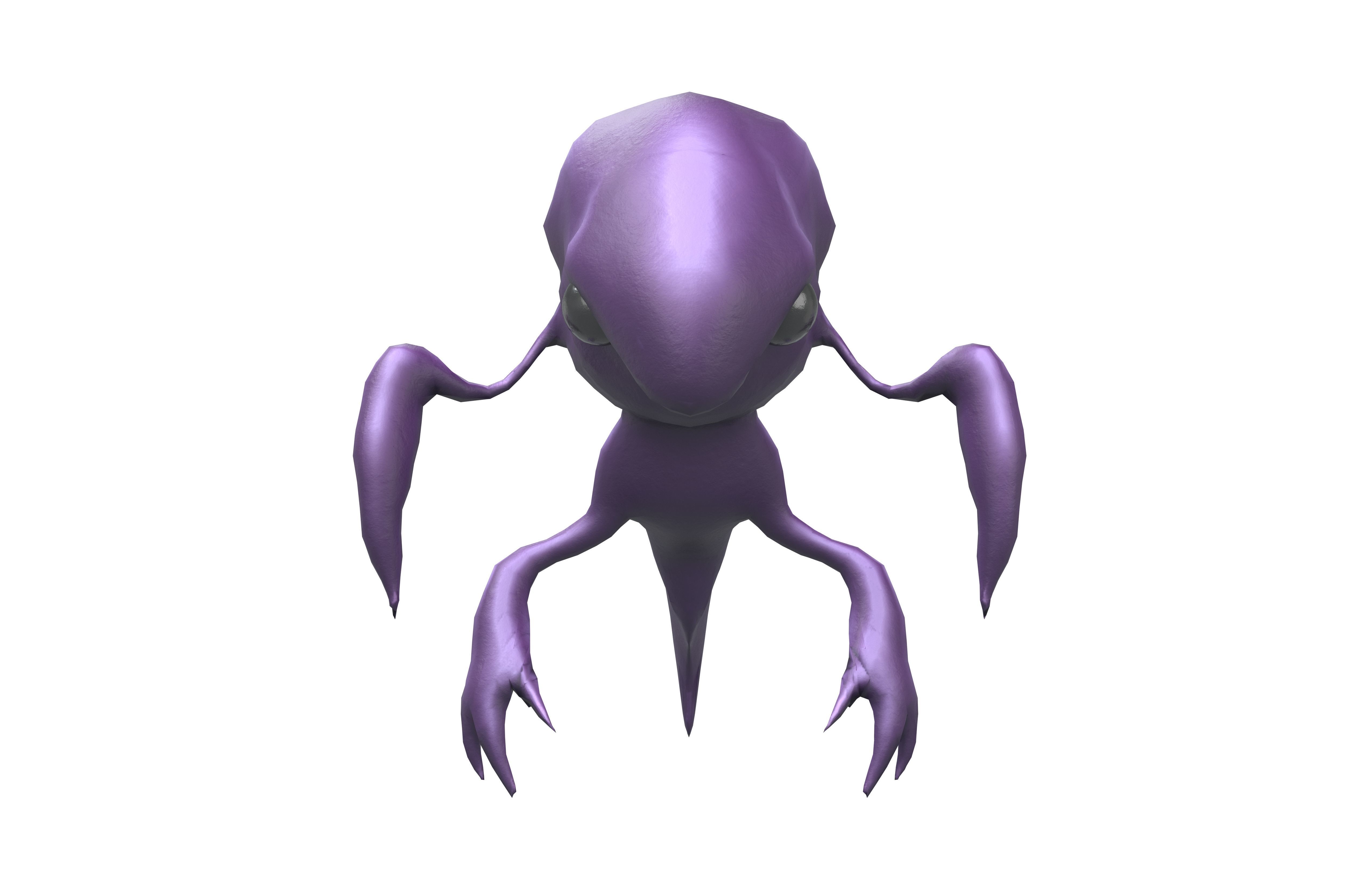 Aliens Monster v5 002 Low-poly 3D model_1