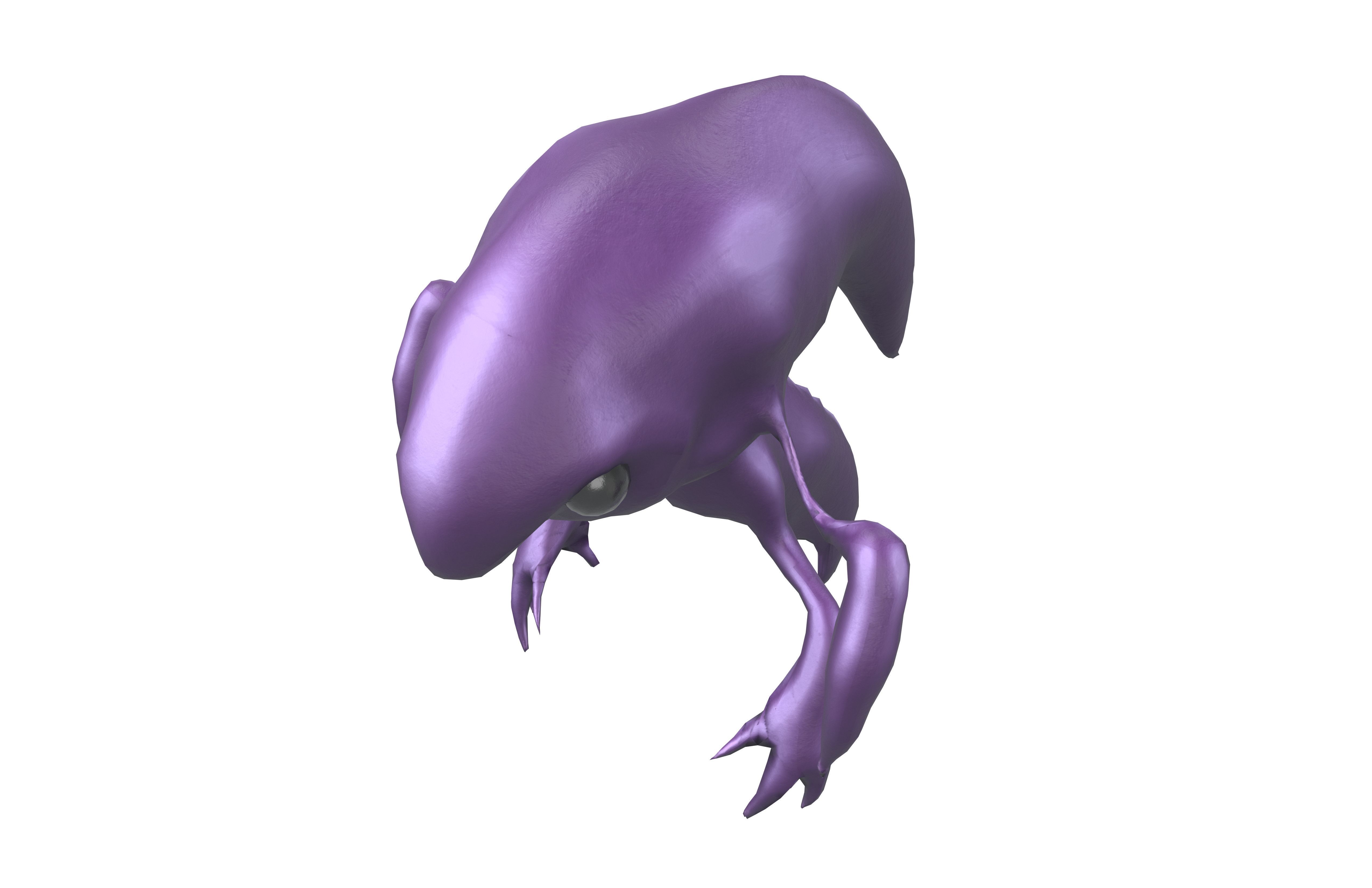 Aliens Monster v5 002 Low-poly 3D model_2