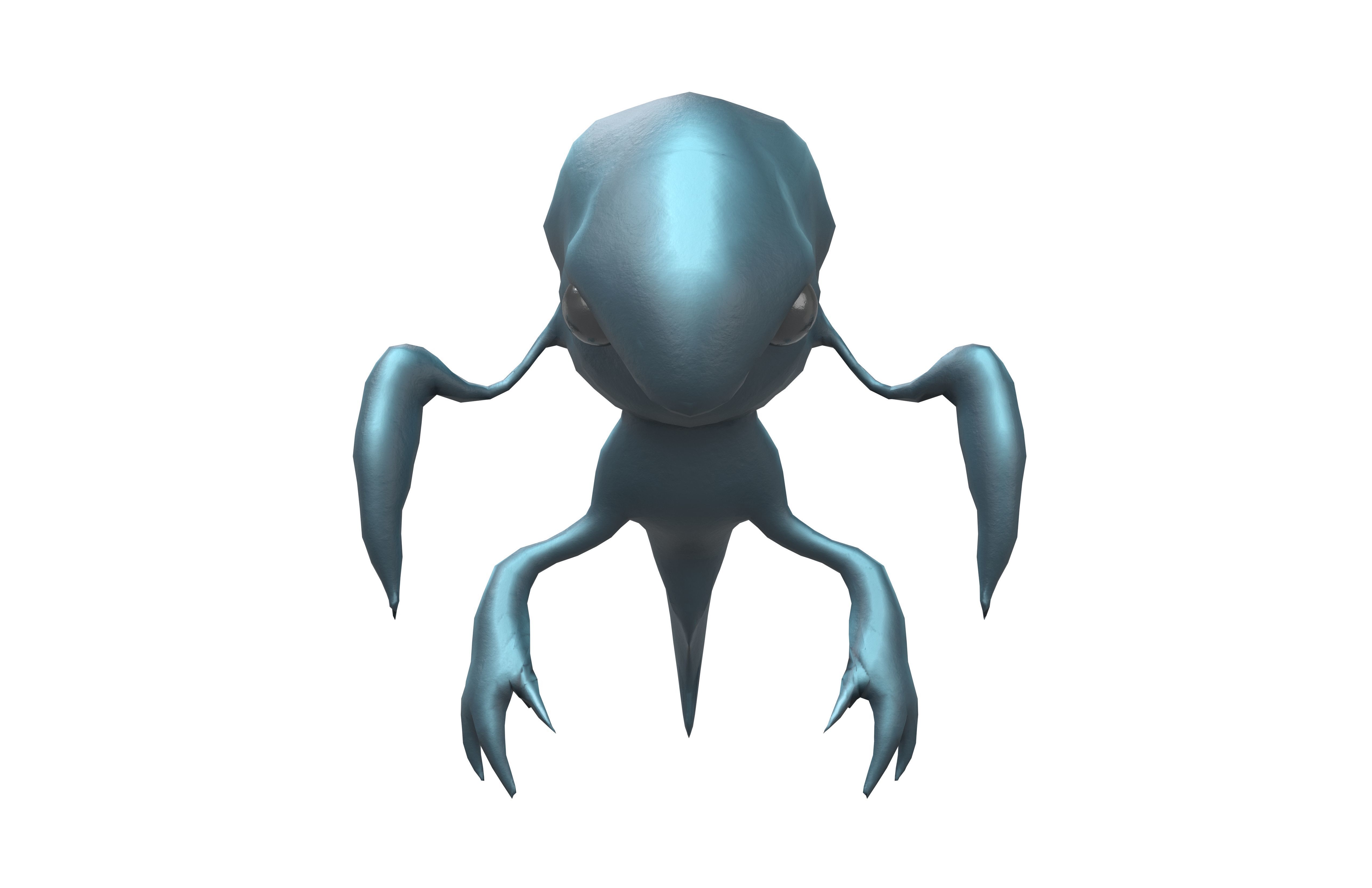 Aliens Monster v5 003 Low-poly 3D model_1