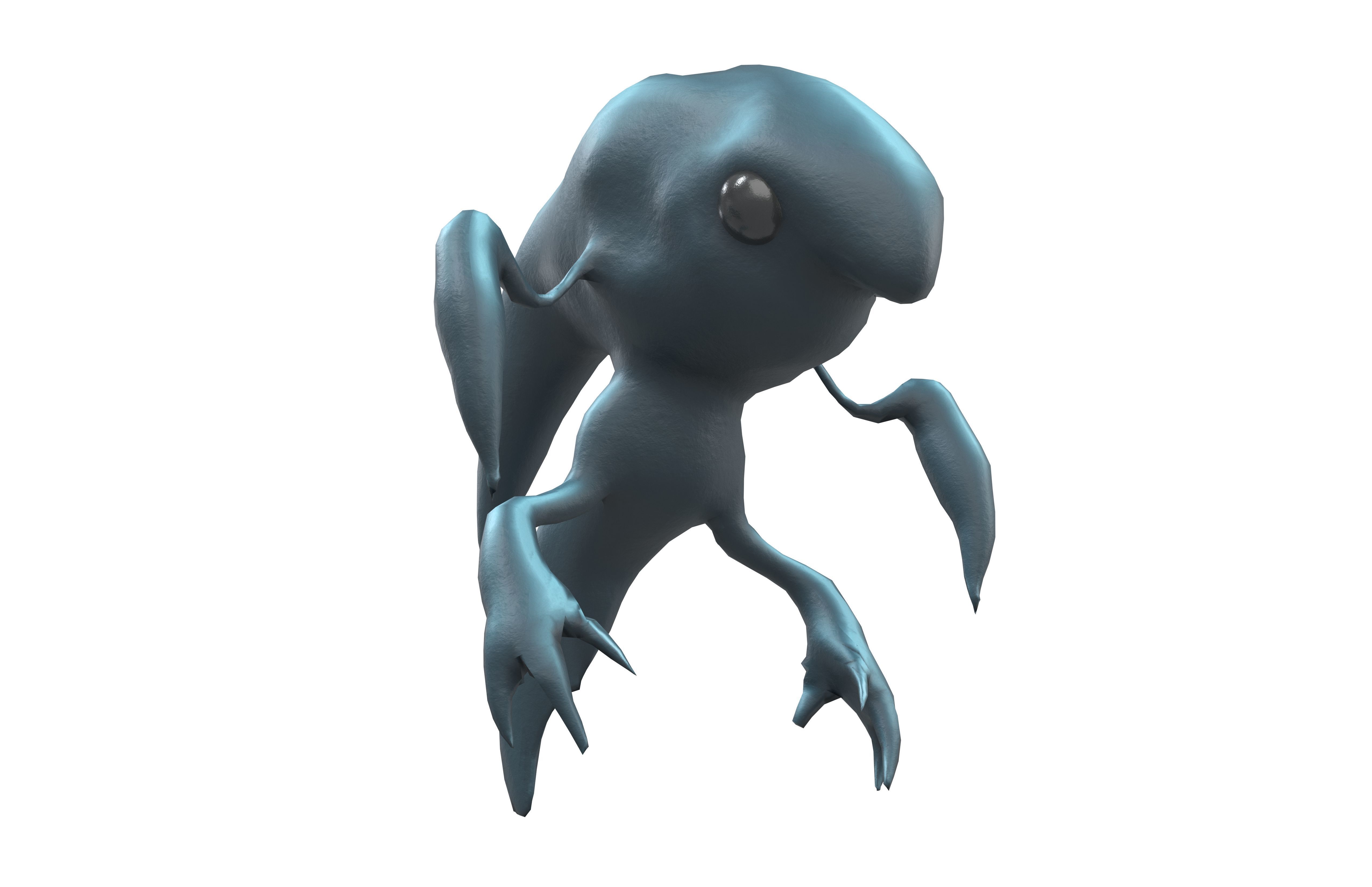 Aliens Monster v5 003 Low-poly 3D model_3