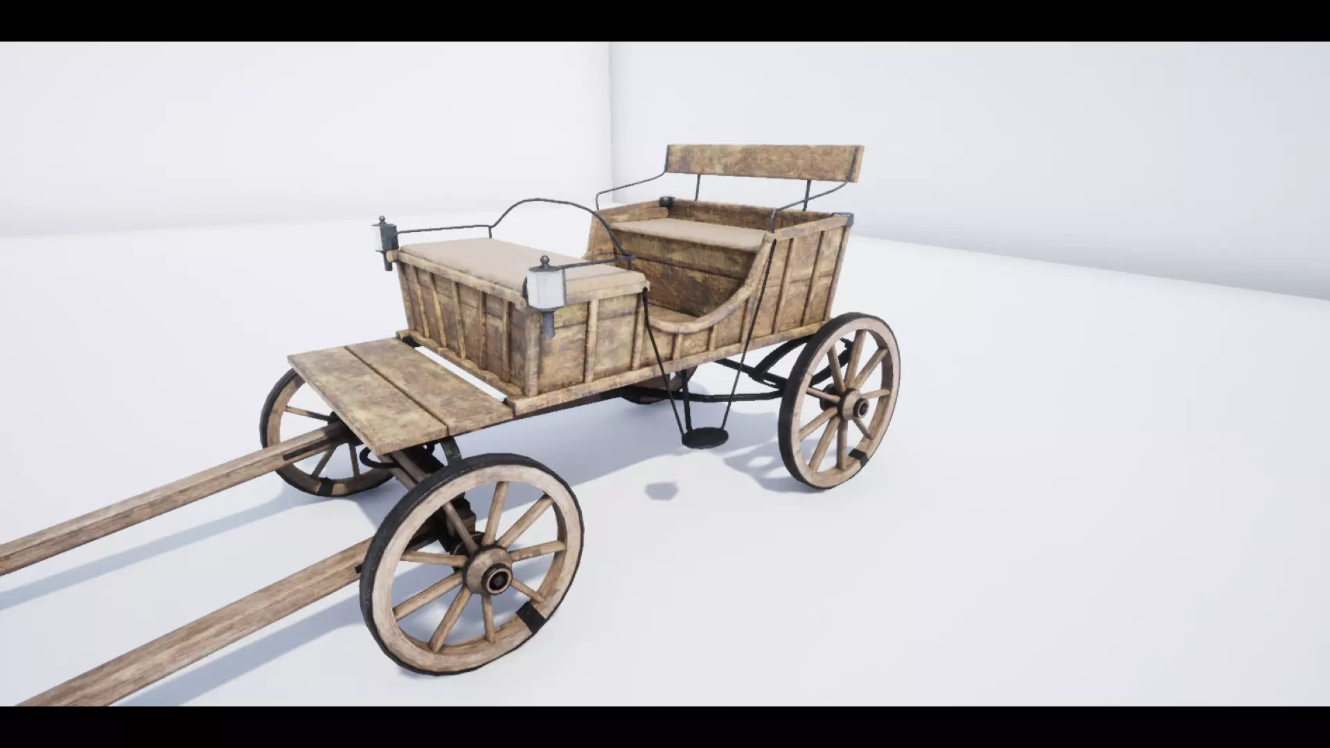 The Carriage 4 Low-poly 3D model