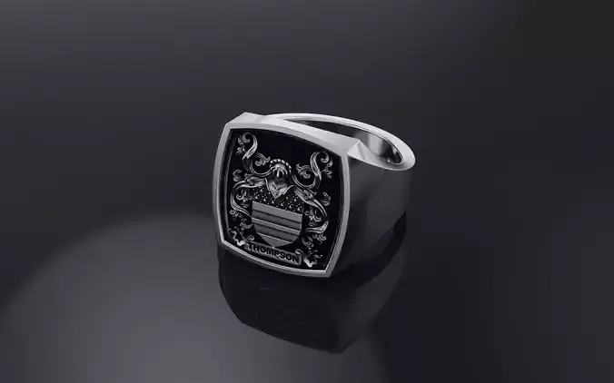 THOMPSON FAMILY CREST RING 