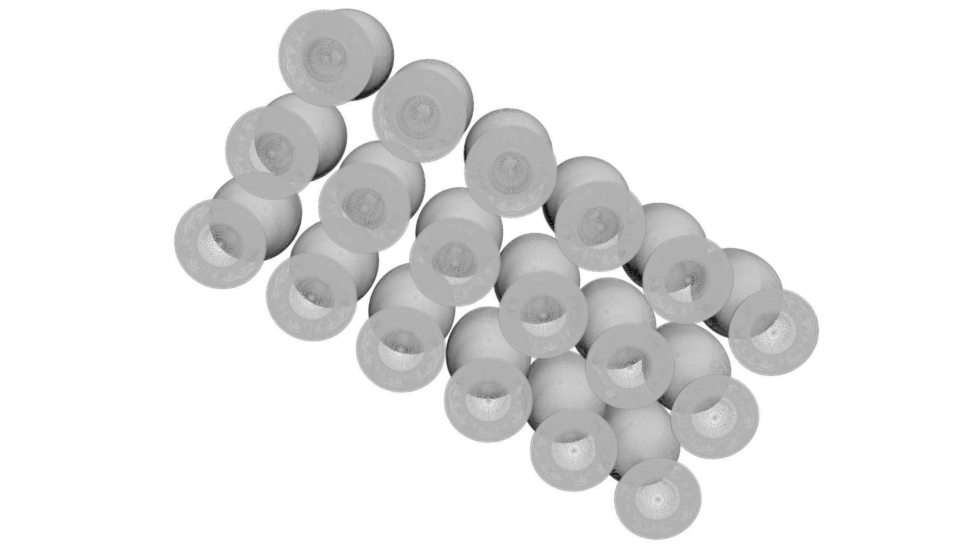 Glass of Wines Set 3D model_30