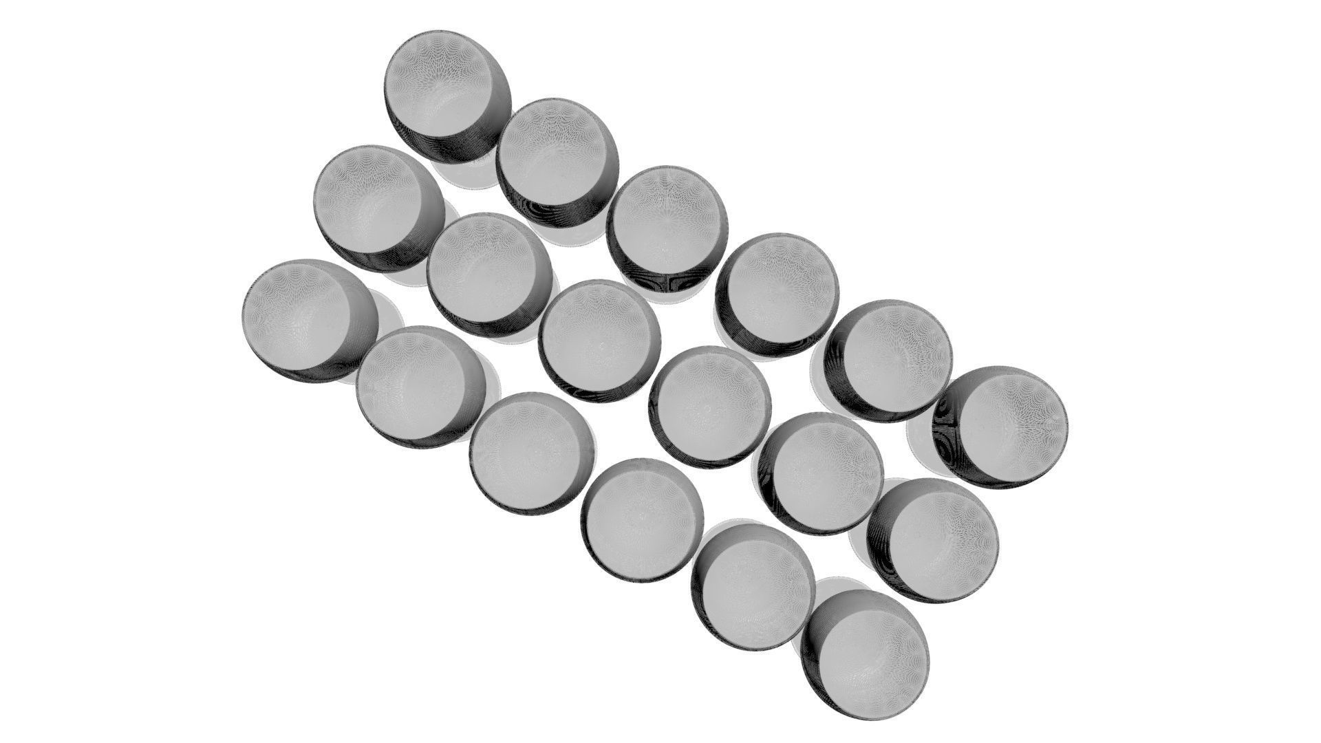 Glass of Wines Set 3D model_29