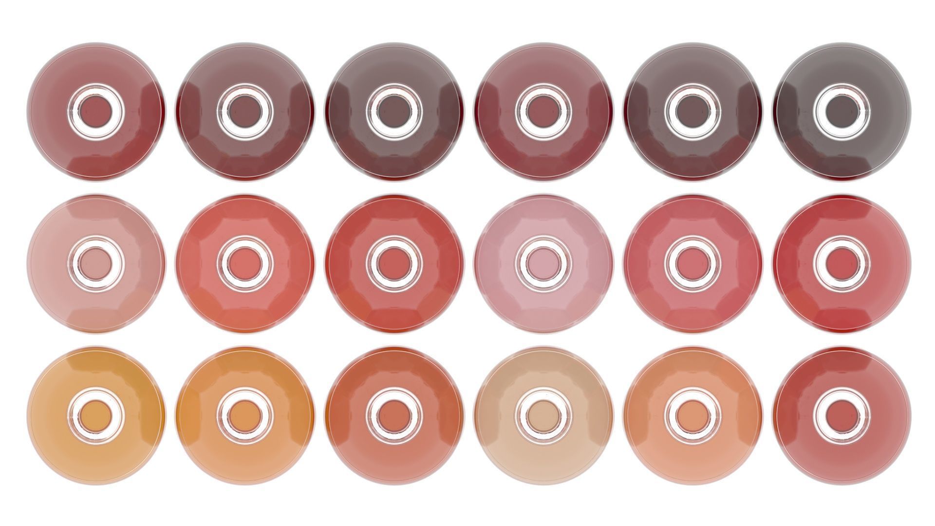 Glass of Wines Set 3D model_20